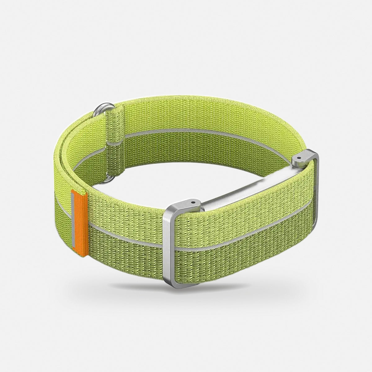 Slim Woven Band with Metal Case for Fitbit Air in Lime