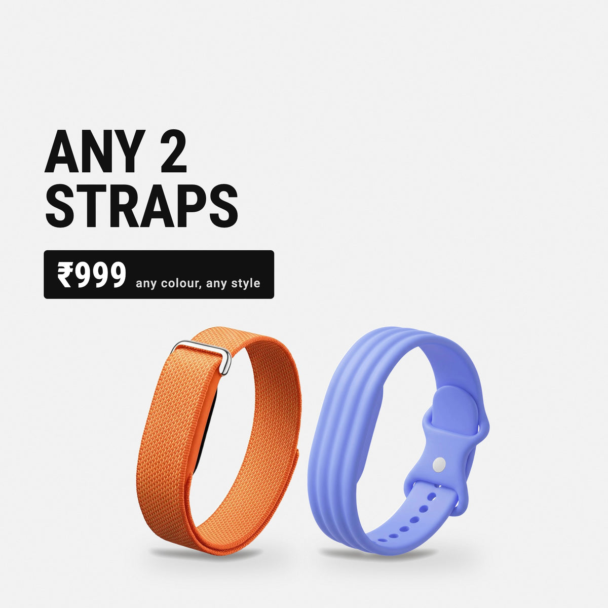 Any 2 Straps Combo for Fitbit Air at ₹999