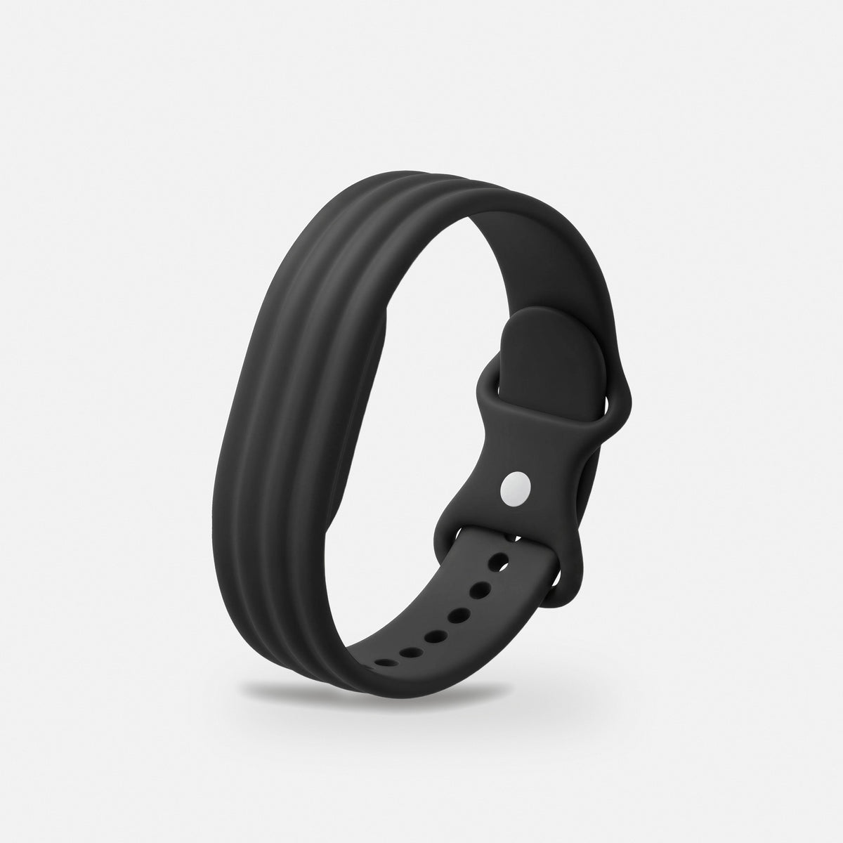 Ribbed Silicone Sport Band for Fitbit Air in Black