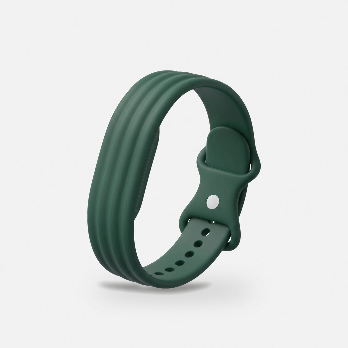 Ribbed Silicone Sport Band for Fitbit Air in Forest Green
