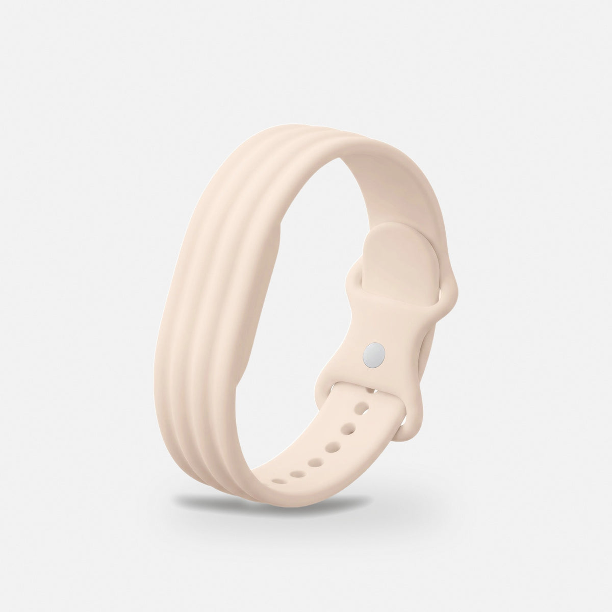 Ribbed Silicone Sport Band for Fitbit Air in Light Pink