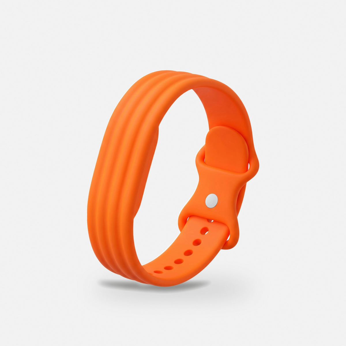 Ribbed Silicone Sport Band for Fitbit Air in Orange