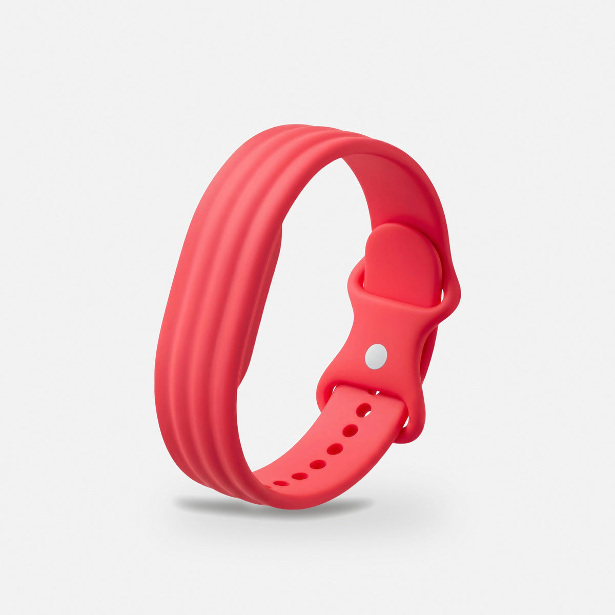 Ribbed Silicone Sport Band for Fitbit Air in Red