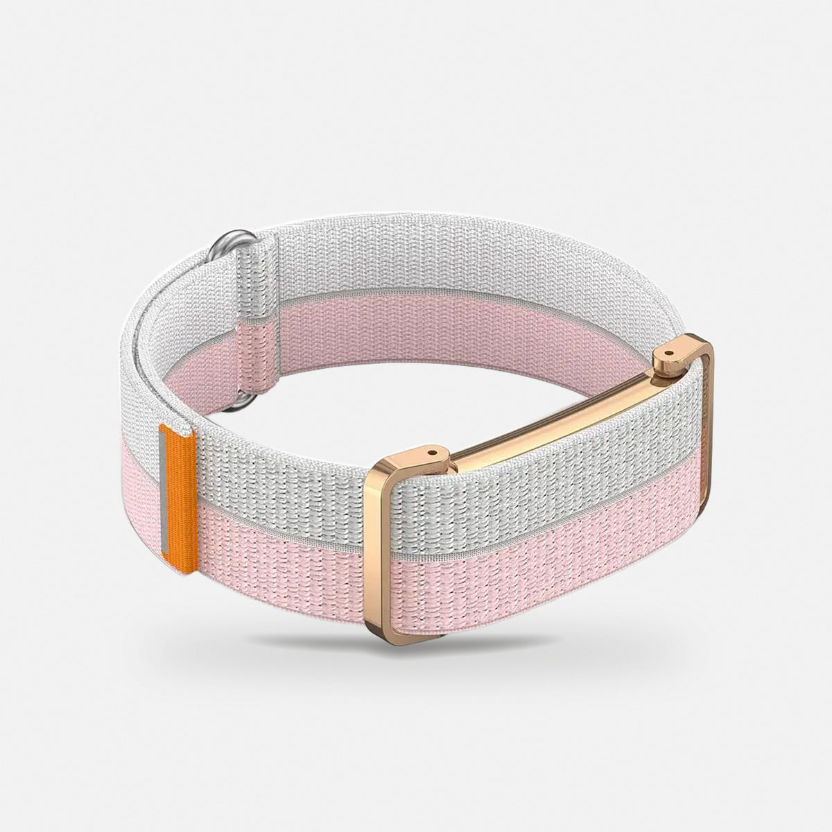 Slim Woven Band with Metal Case for Fitbit Air in Blush Cloud