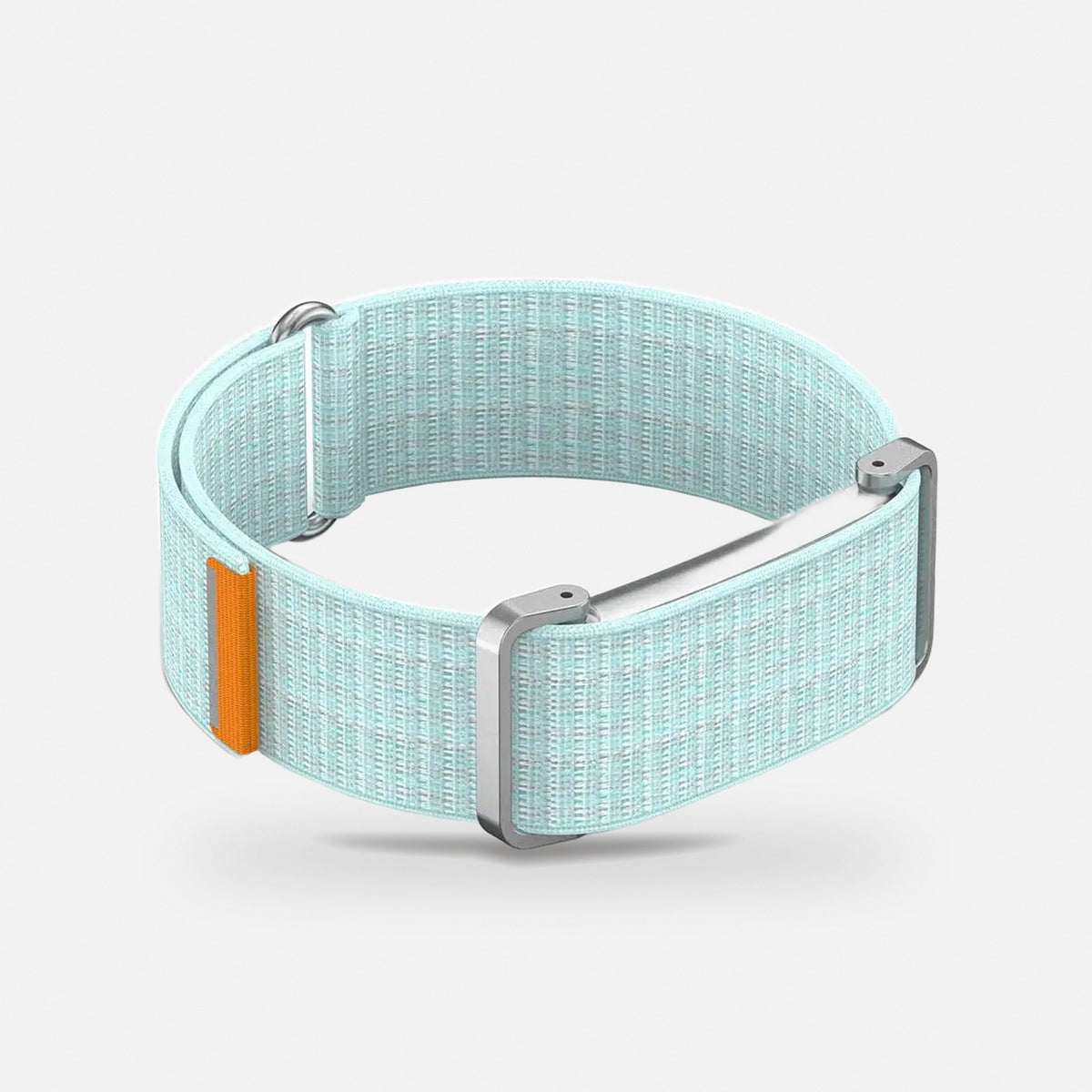Slim Woven Band with Metal Case for Fitbit Air in Ice Blue