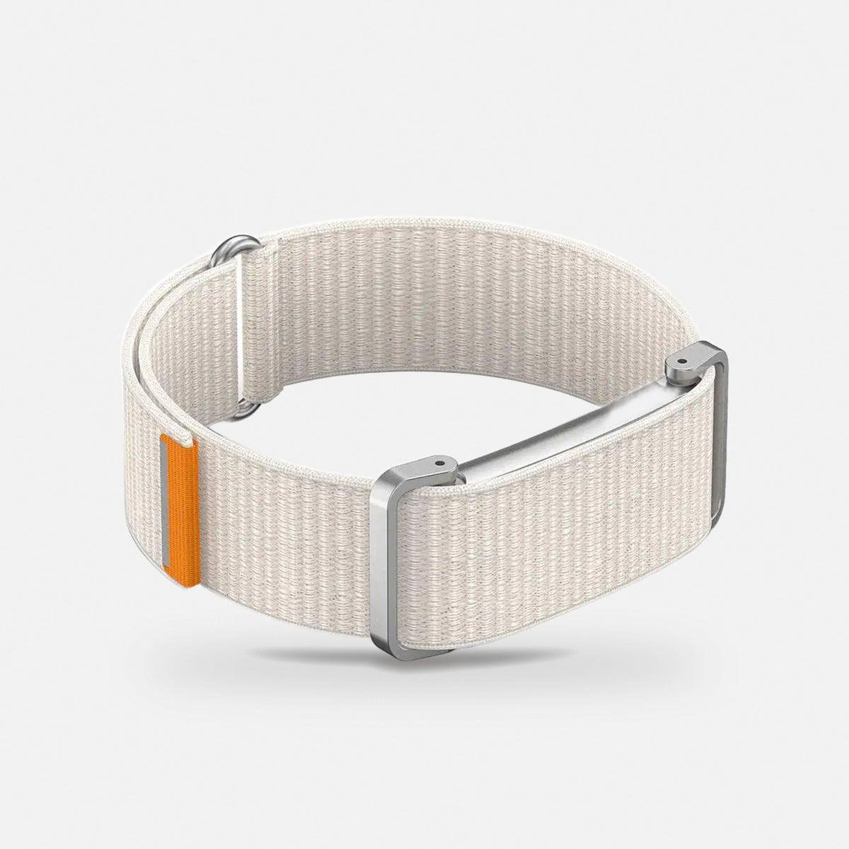 Slim Woven Band with Metal Case for Fitbit Air in Starlight